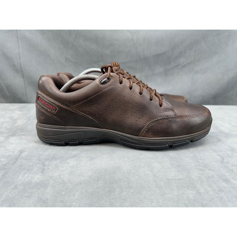 Rockport Mens V76879 Brown Leather Walking Shoes Lace Up‎ Oxfords Size 10.5 M